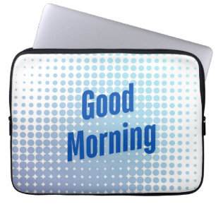 Housse Pour Ordinateur Portable Bonjour Blue Dots