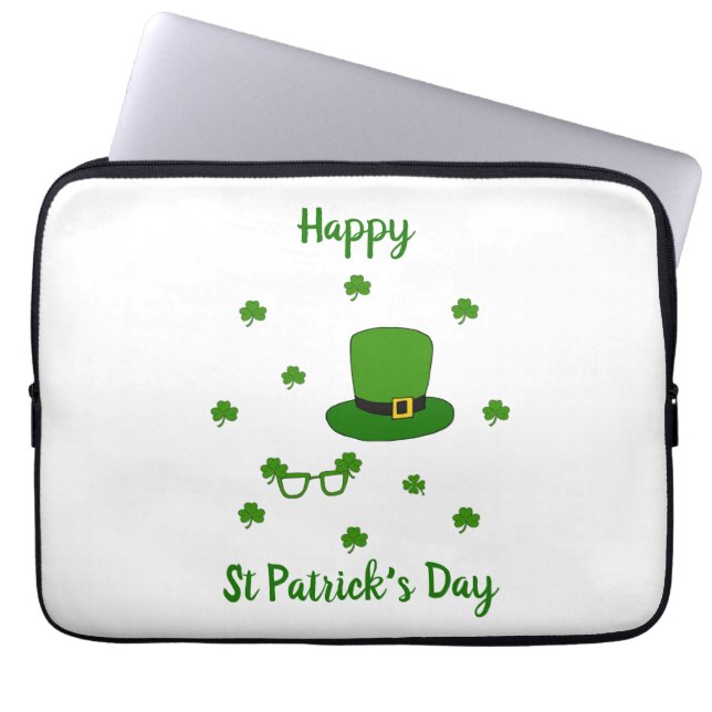 Housse Pour Ordinateur Portable Bonne Saint Patrick's Day (Devant)