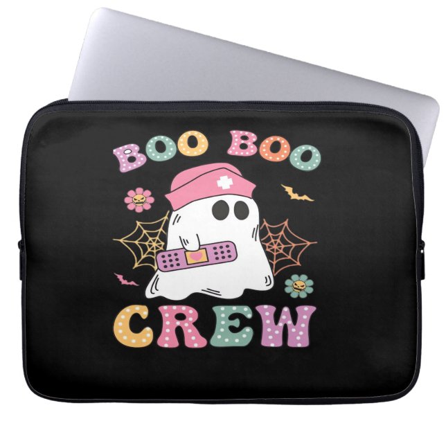 Housse Pour Ordinateur Portable Boo Boo Crew Ghost Nurse Classic T-shirt (Devant)