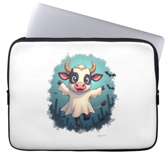 Housse Pour Ordinateur Portable Boo-levard Cow Ghost (Devant)