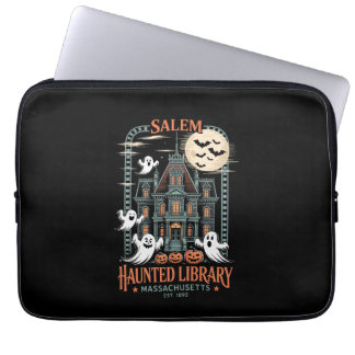 Housse Pour Ordinateur Portable Bookworm Halloween Shirt Haunted Library