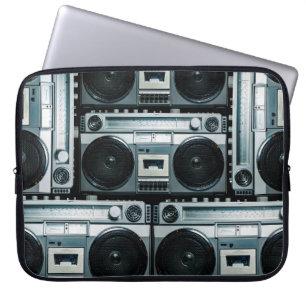 Housse Pour Ordinateur Portable Boombox radio vintage