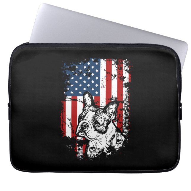 Housse Pour Ordinateur Portable Boston terrier (Devant)