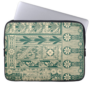 Housse Pour Ordinateur Portable Botanique décorative Art nouveau Motif