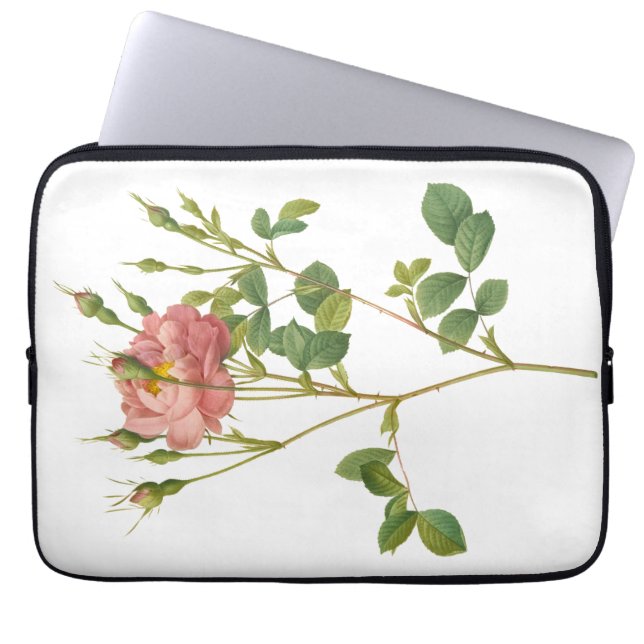 Housse pour ordinateur portable botanique Rosebud  (Devant)