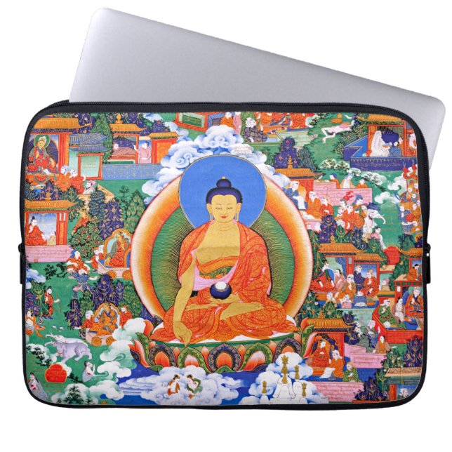 Housse Pour Ordinateur Portable Bouddha - Bouddha Shakyamuni (Devant)
