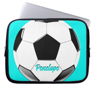 Housse Pour Ordinateur Portable Boule de football avec nom Portable Electronique S