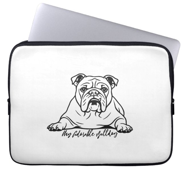 Housse Pour Ordinateur Portable Bouledogue adorable (Devant)