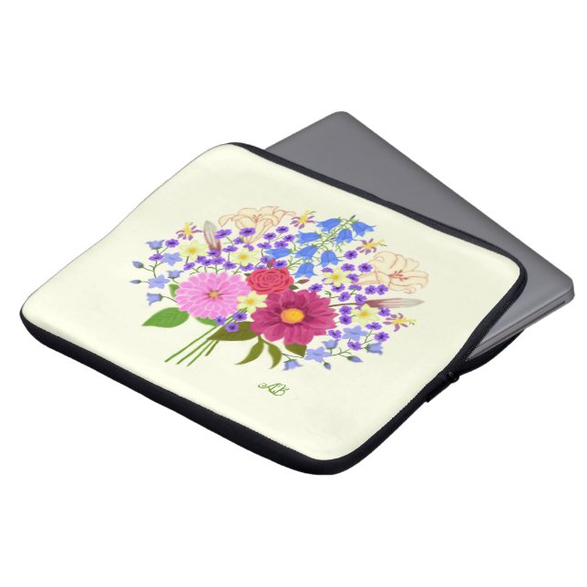 Housse Pour Ordinateur Portable Bouquet de fleurs (Devant haut)