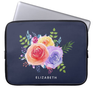 Housse Pour Ordinateur Portable Bouquet Floral Rose