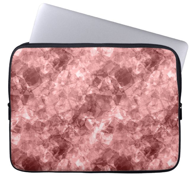 Housse Pour Ordinateur Portable Bourgogne Crumpled Texture (Devant)