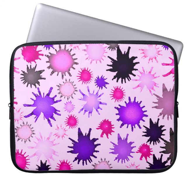 Housse Pour Ordinateur Portable Bouteille de peinture aquarelle (Devant)