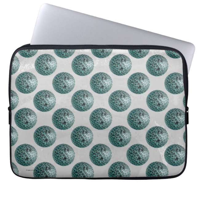 Housse Pour Ordinateur Portable Bowling Ball Leopard Turquoise (Devant)