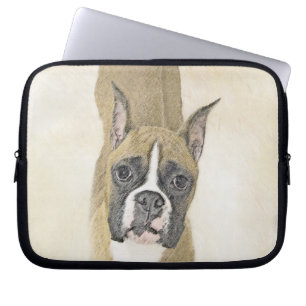 Housse Pour Ordinateur Portable Boxer Peinture - Cute Original Chien Art