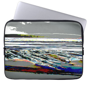 Housse Pour Ordinateur Portable Bridgewater N.S. Riser's Beach Art abstrait imprim