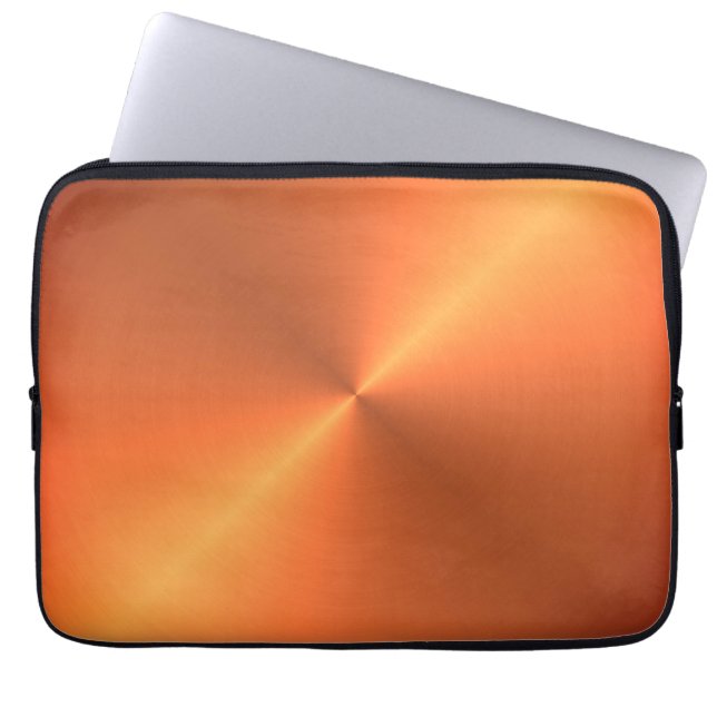 Housse Pour Ordinateur Portable Brillant rouille orange (Devant)