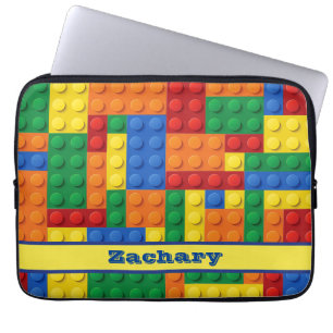 Housse Pour Ordinateur Portable Briques colorées Blocs de construction   Personnal