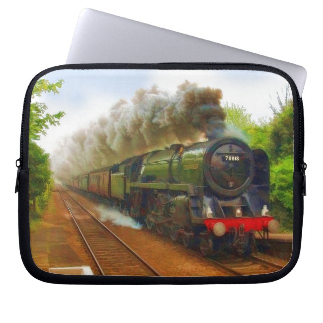 Housse Pour Ordinateur Portable British Railway Steam Train pour Trainspotspotters (Devant)