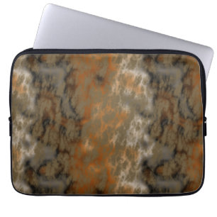 Housse Pour Ordinateur Portable Bronze et marbre de cuivre Abstrait