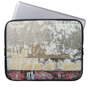Housse Pour Ordinateur Portable Brown et blanc abstrait