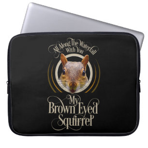 Housse Pour Ordinateur Portable Brown Eyed Squirrel - amateur de l'écureuil drôle