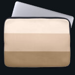 Housse Pour Ordinateur Portable Brown Ombre strié<br><div class="desc">Motif à rayures Ombre marron tendance.</div>