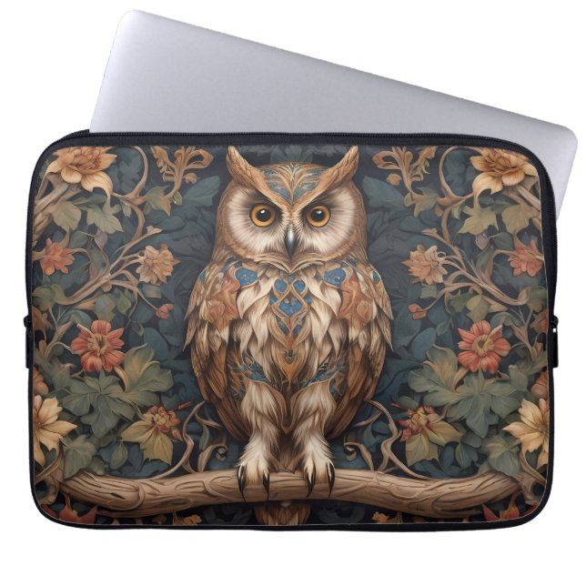 Housse Pour Ordinateur Portable Brown Owl William Morris inspiré (Devant)