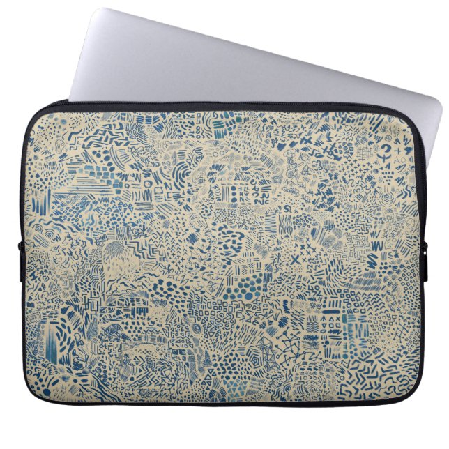 Housse Pour Ordinateur Portable Bruit mental V01 (Devant)