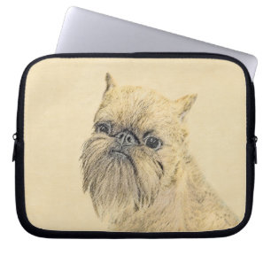 Housse Pour Ordinateur Portable Bruxelles Griffon Peinture - Cute Original Chien A