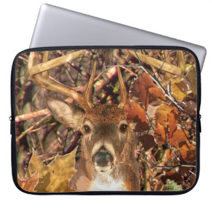 Housse Pour Ordinateur Portable Buck Camouflage Cerf à queue blanche