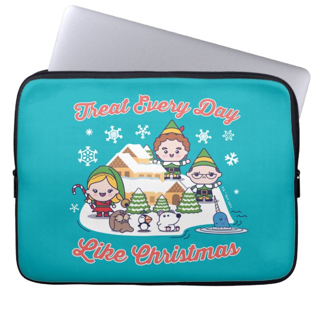 Housse Pour Ordinateur Portable Buddy l'Elf Chibi Graphic (Devant)