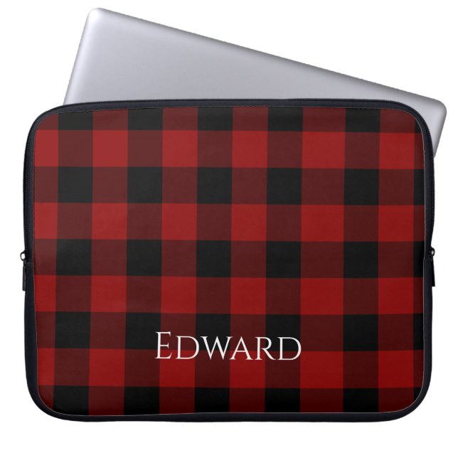 Housse Pour Ordinateur Portable Buffalo Plaid sur mesure (Devant)