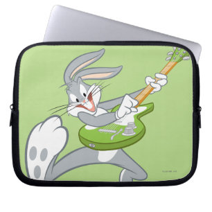 Housse Pour Ordinateur Portable BUGS BUNNY™ Rocking sur guitare