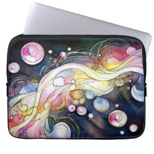 Housse Pour Ordinateur Portable Bulles Abstraites