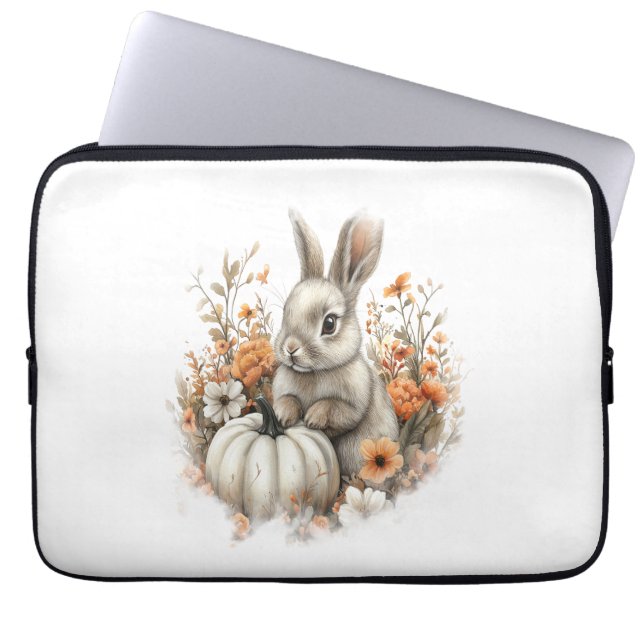 Housse Pour Ordinateur Portable Bunny Shirt Citrouille du pays (Devant)