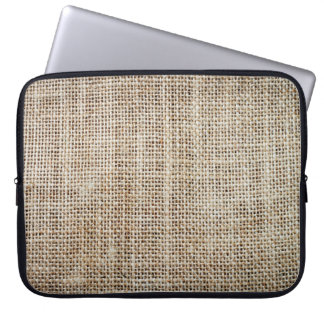 Housse Pour Ordinateur Portable Burlap Hessian Arrière - plan Texture