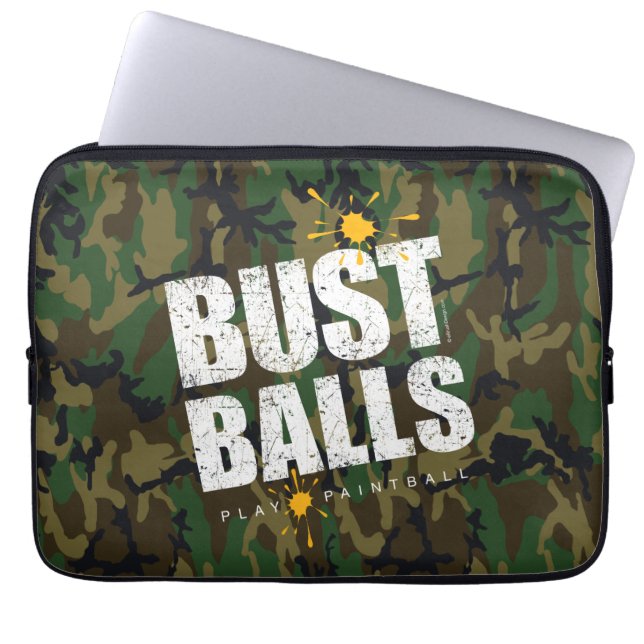 Housse Pour Ordinateur Portable Bust Bust Balls de Painball (Devant)