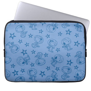 Housse Pour Ordinateur Portable cacahuètes Snoopy Blue Space Astronaut Motif