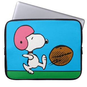Housse Pour Ordinateur Portable cacahuètes Snoopy Football Kicker