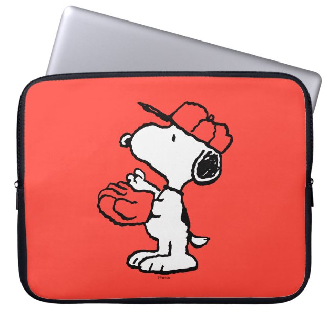 Housse Pour Ordinateur Portable cacahuètes | Snoopy Making the Catch (Devant)