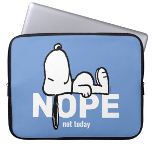 Housse Pour Ordinateur Portable cacahuètes Snoopy Pas aujourd'hui
