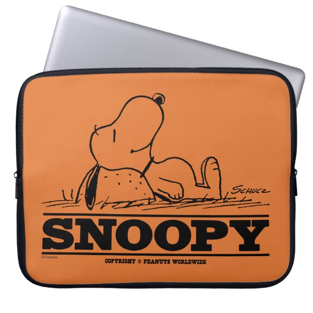 Housse Pour Ordinateur Portable cacahuètes | Snoopy Reest Break (Devant)