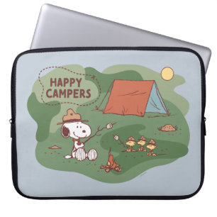Housse Pour Ordinateur Portable cacahuètes Snoopy & Woodstock Happy Campers 2