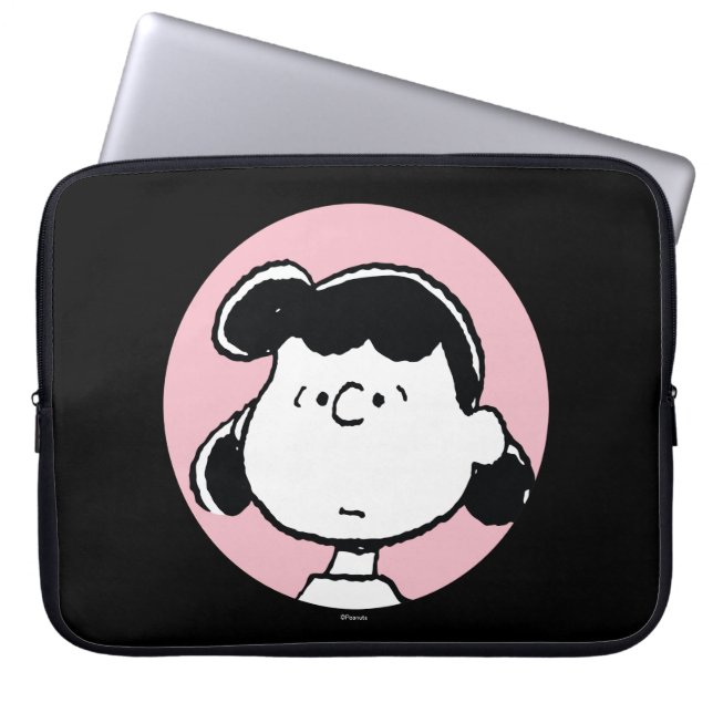 Housse Pour Ordinateur Portable cacahuètes | Visages de Lucy (Devant)