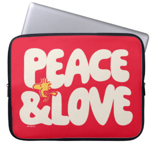 Housse Pour Ordinateur Portable cacahuètes Woodstock Peace & Love