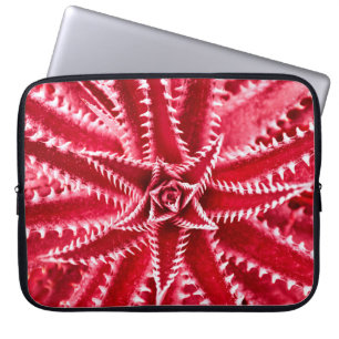 Housse Pour Ordinateur Portable cactus d'épine, motif naturel, backgrou rouge abst