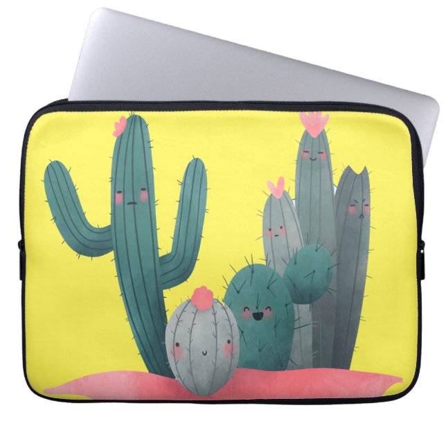 Housse Pour Ordinateur Portable Cactus mignon (Devant)