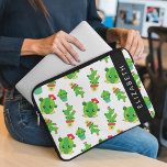 Housse Pour Ordinateur Portable Cactus mignons, Cactus Motif, Succulent, Votre Nom<br><div class="desc">Joli,  amusant et adorable motif avec des cactus verts. Un cadeau moderne et tendance,  parfait pour les amoureux du cactus dans votre vie. Personnalisez en ajoutant votre nom,  votre pseudonyme,  votre monogramme ou vos initiales.</div>