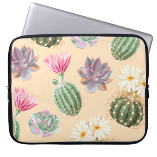 Housse Pour Ordinateur Portable Cactus Succulent : Motif de détail élevé