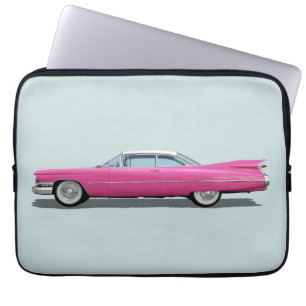 HOUSSE POUR ORDINATEUR PORTABLE CADDDY ROSE CLASSIQUE VOITURE RETRO LAPTOP SLEEVES